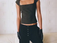 St. Agni - Wool Cap Sleeve Top