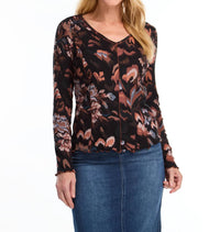 Fdj - Lottie Long Sleeve V-neck Top