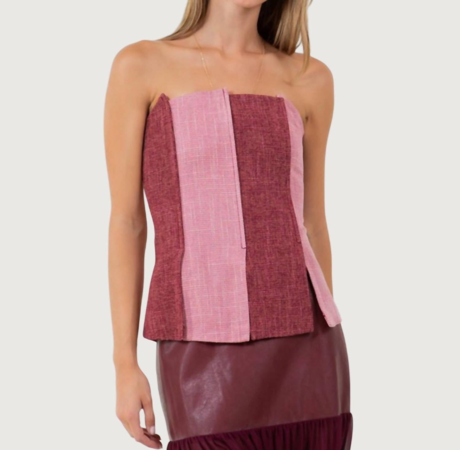 Whiteroom+Cactus - Val Colorblock Top