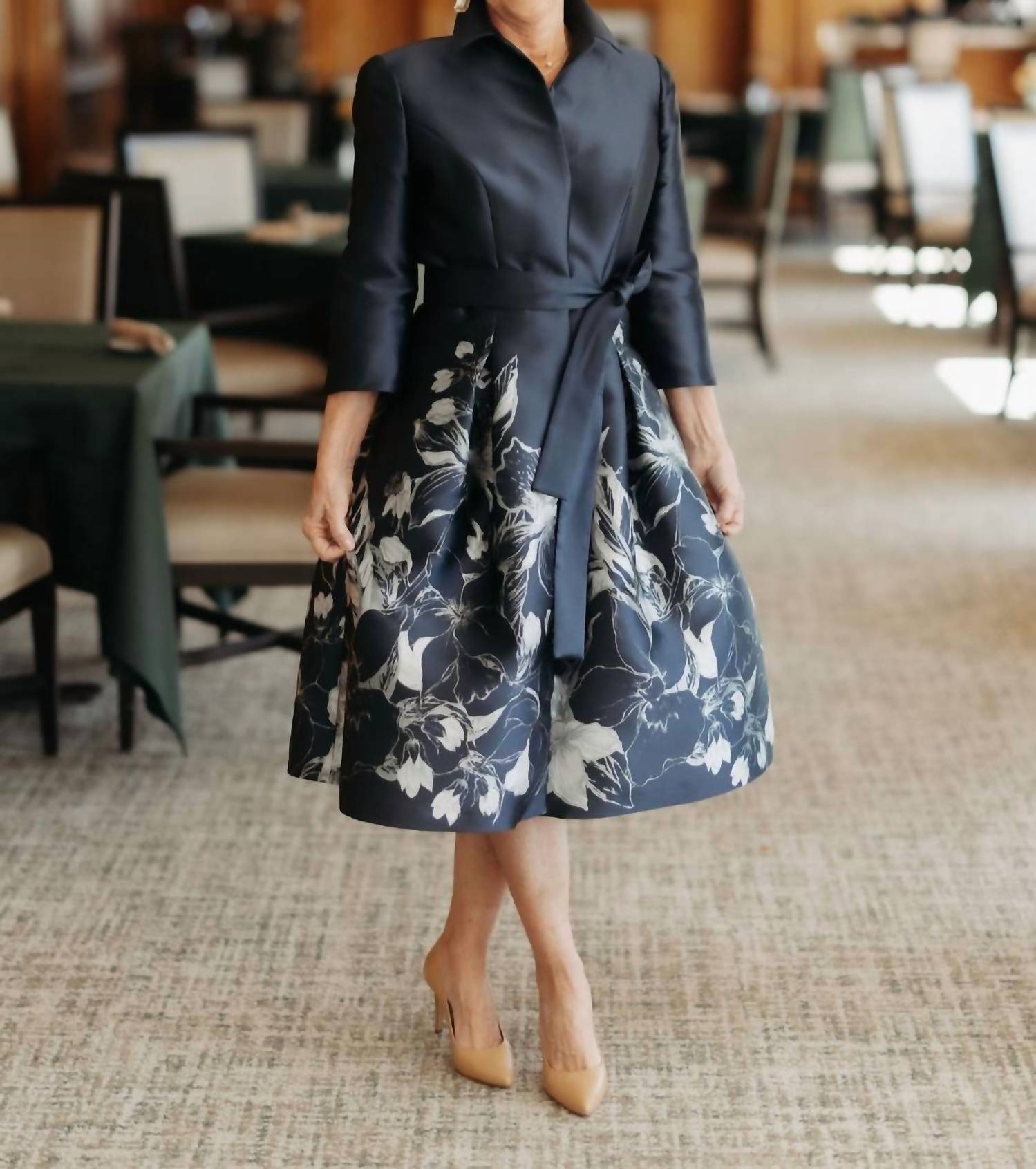 Frascara - Floral Mini Shirtdress