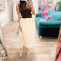 Entro - Melody Two Tone Midi Dress