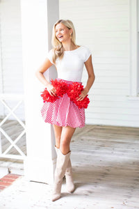 House Of Mbr - Gingham Bubble Skirt