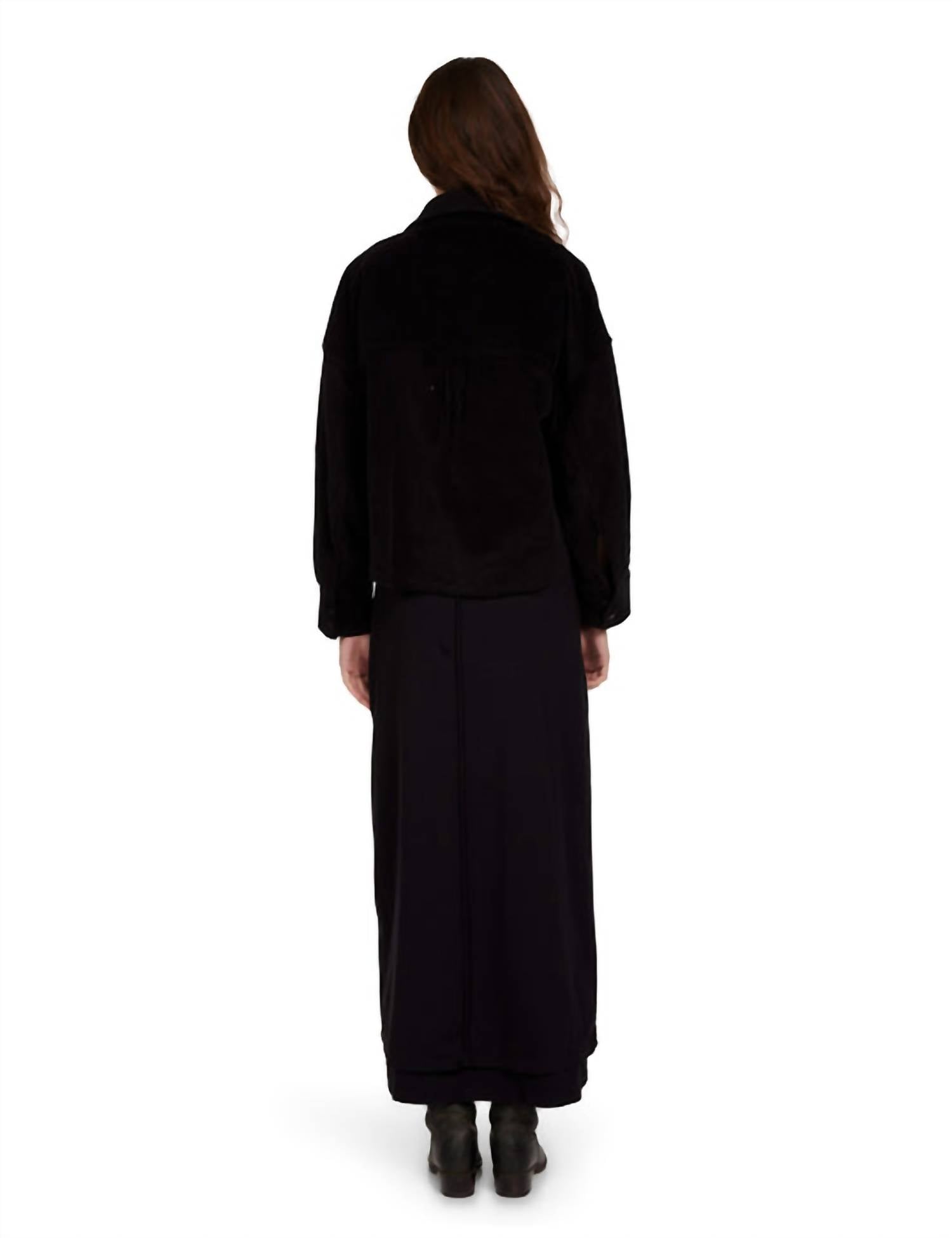Les Tien - Coopa Oversized Crop Button Up Top