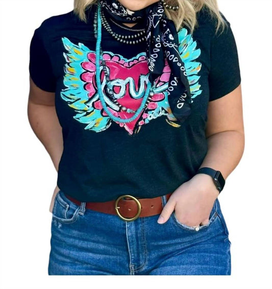 Texas True Threads - Love Heart Graphic Tee