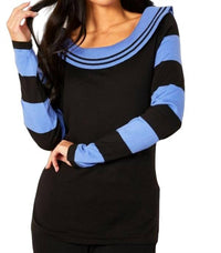 Stripe Cowl Neck Sweater