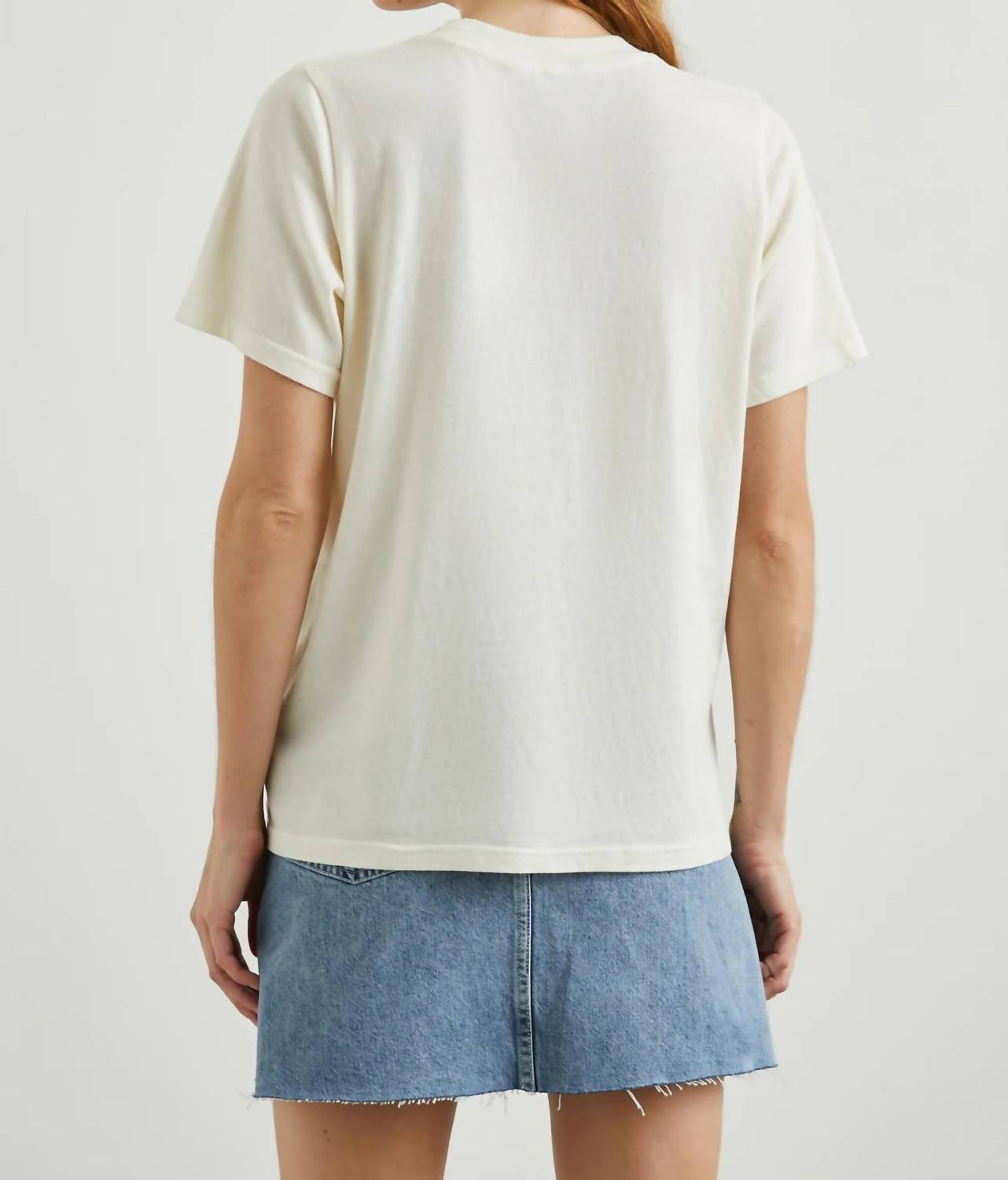 Rails Boyfriend Tee Shirt in la ecru - women's t-shirt - view 4