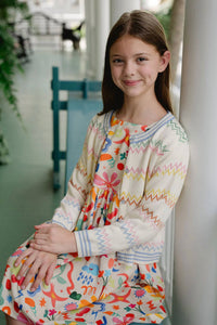 Briton Court - Girl's Evelyn Striped Cardigan