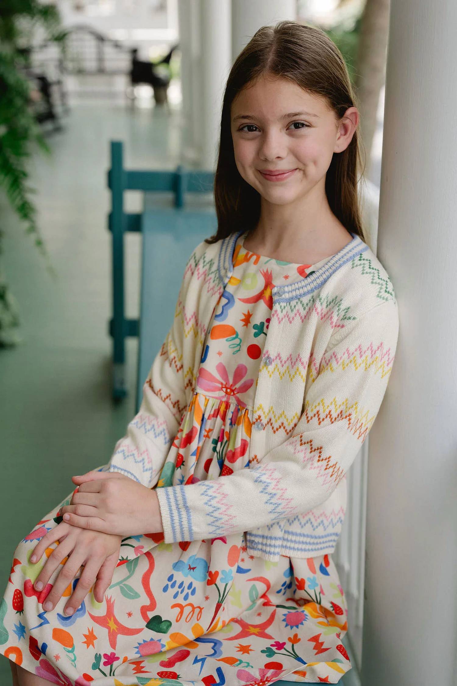 Briton Court - Girl's Evelyn Striped Cardigan