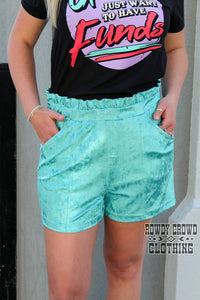 Rowdy Crowd - Women's Vetiver Velvet Shorts