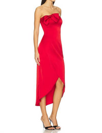 Kika Vargas Almaz Dress in red - women's dress - detail view