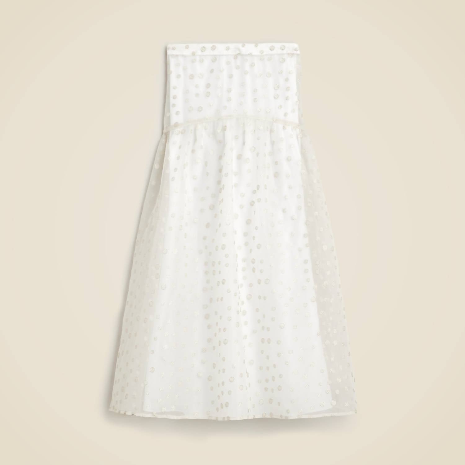 Maryam Nassir Zadeh - X J.crew Drop-waist Skirt In Embroidered Silk Organza