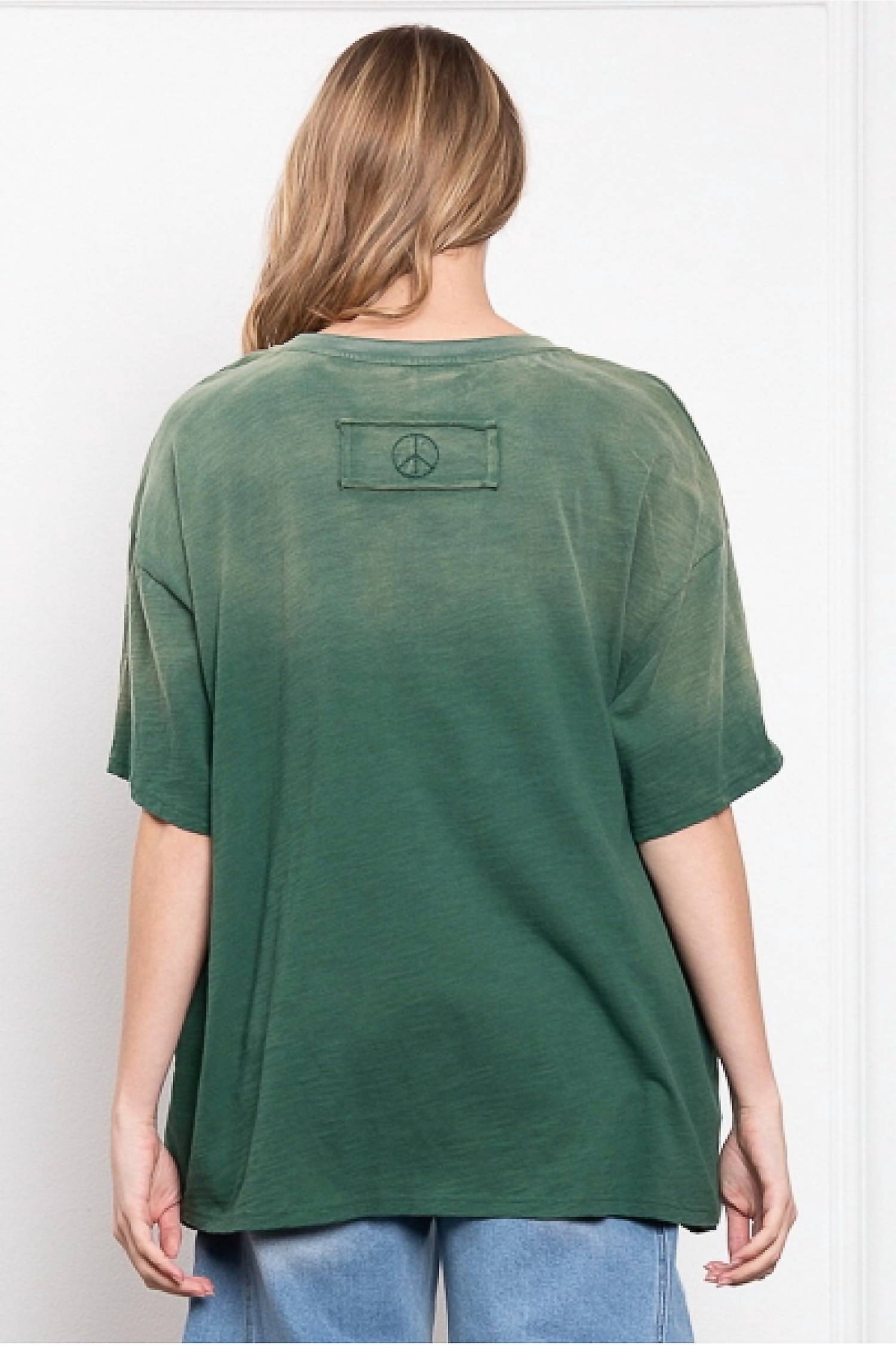 Blue Velvet - Natural Print Mineral Wash Tee