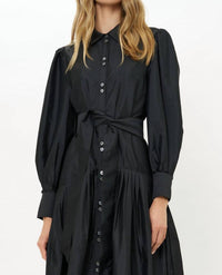 Oliphant Nora Midi Dress in hepburn midnight 1 - women's dress - view 4