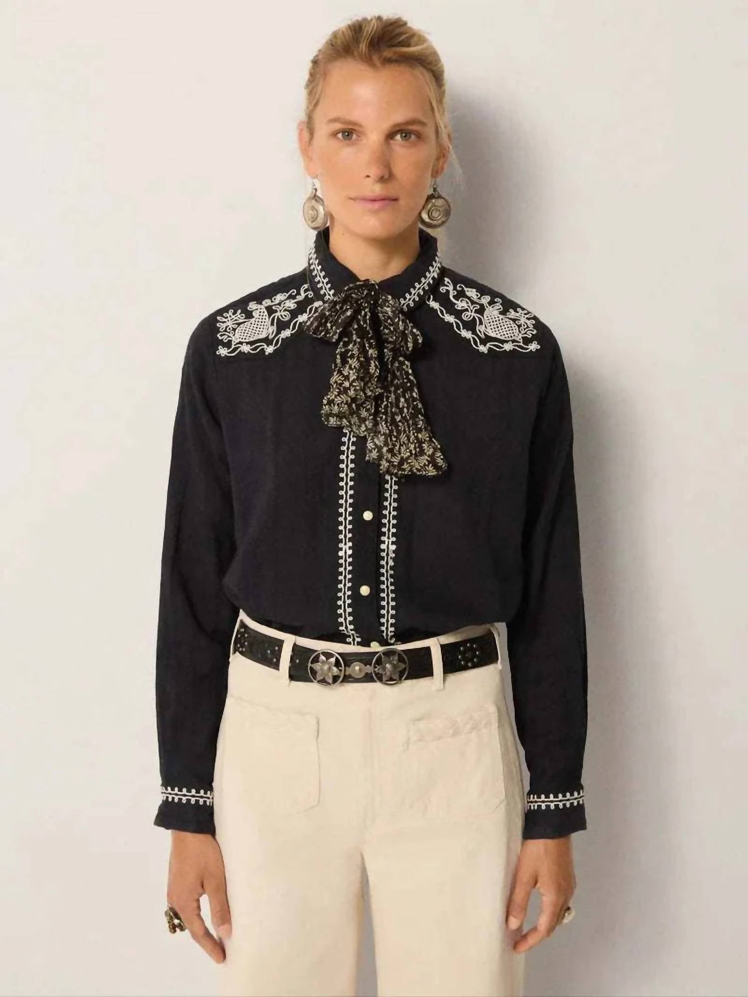 Maison Hotel - Charro Buttton Down Blouse