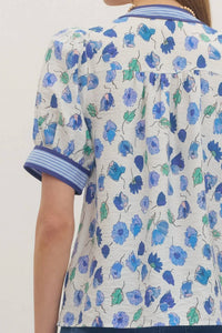 Entro - Floral V Neck Blouse