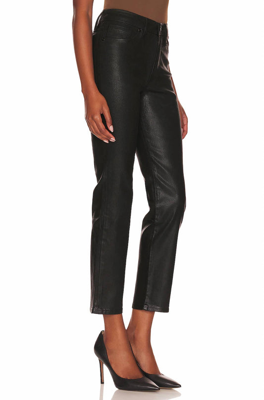 Good American - Good Classic Coated High Rise Cropped Jeans