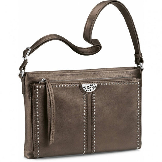 Brighton - Women's Pewter Jagger Cross-Body