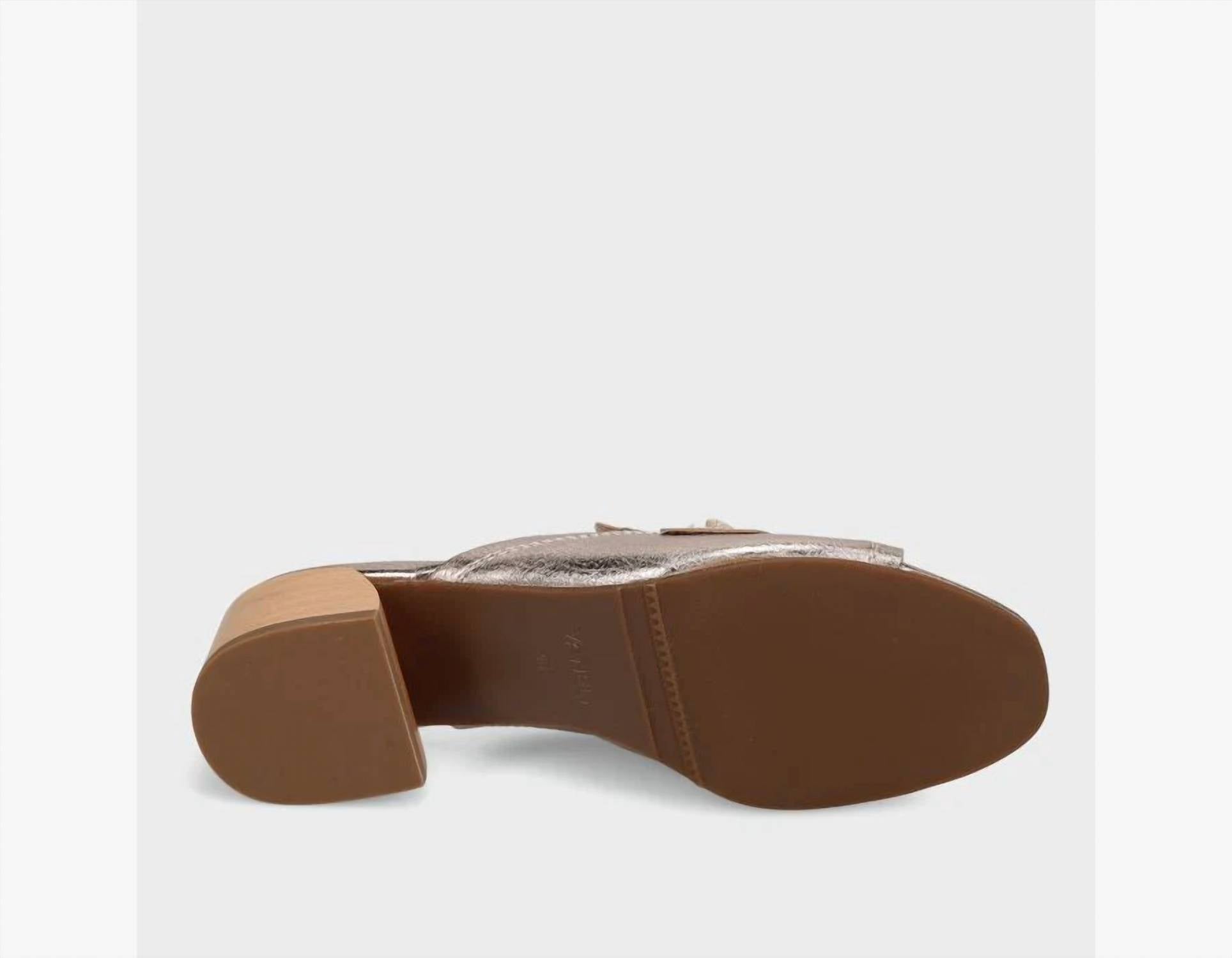 Vaneli - Women's Cannia Open-toe Leather Mules