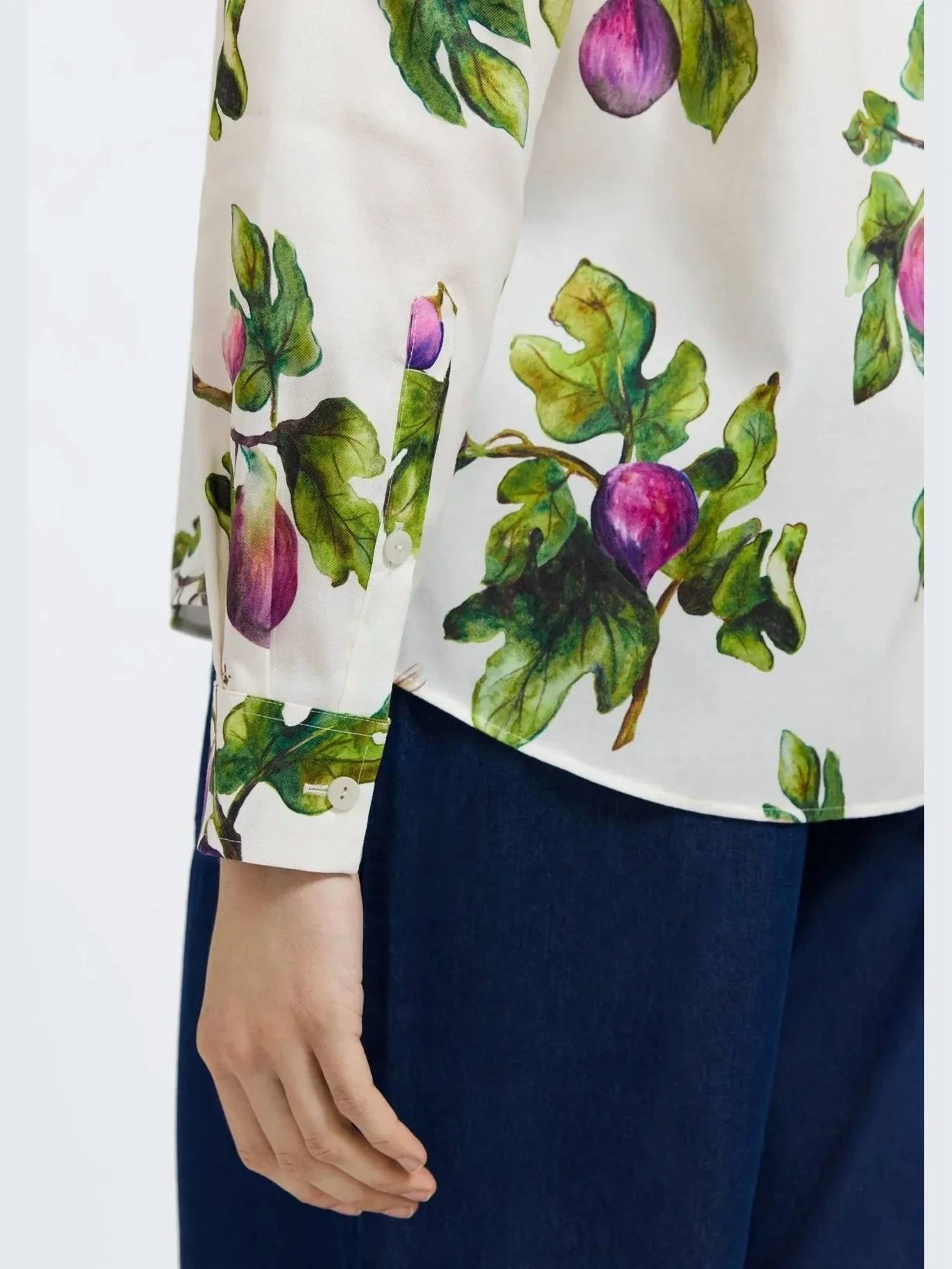 Foxcroft - Hampton Long Sleeve Sweet Figs Shirt