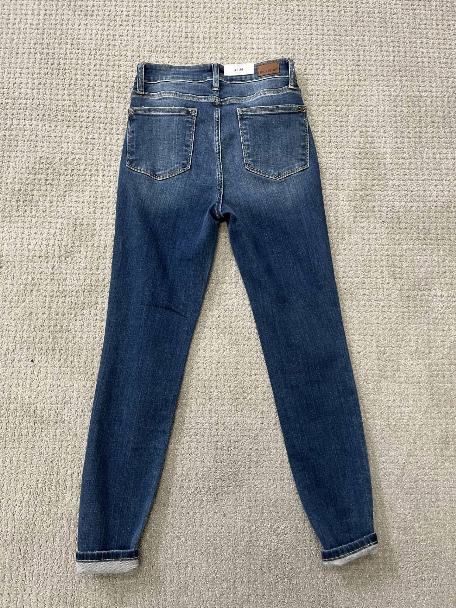 Judy Blue - High Rise Button Fly Skinny Jean