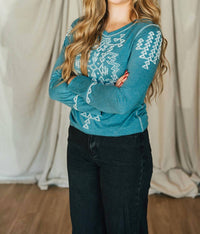 Double D Ranch - Rocky Ridge Long Sleeve Tee Top
