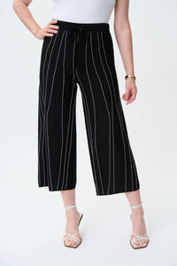 Joseph Ribkoff - Cropped Wide-leg Trousers