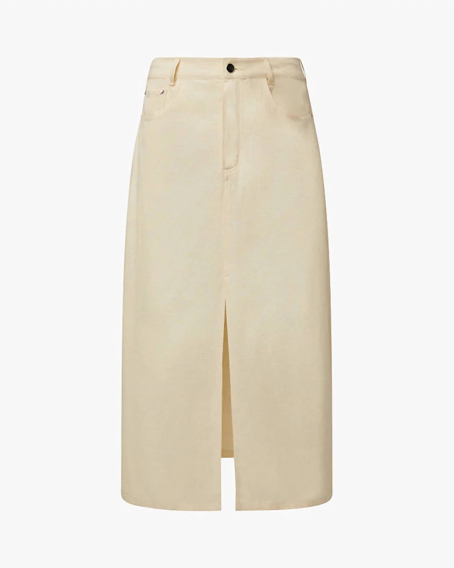 We Wore What - Front Slit Midi Skirt