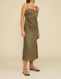 Lucy Paris - Dezie Bead Detail Midi Dress