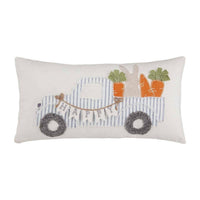 Mudpie - Bunny Truck Pillow
