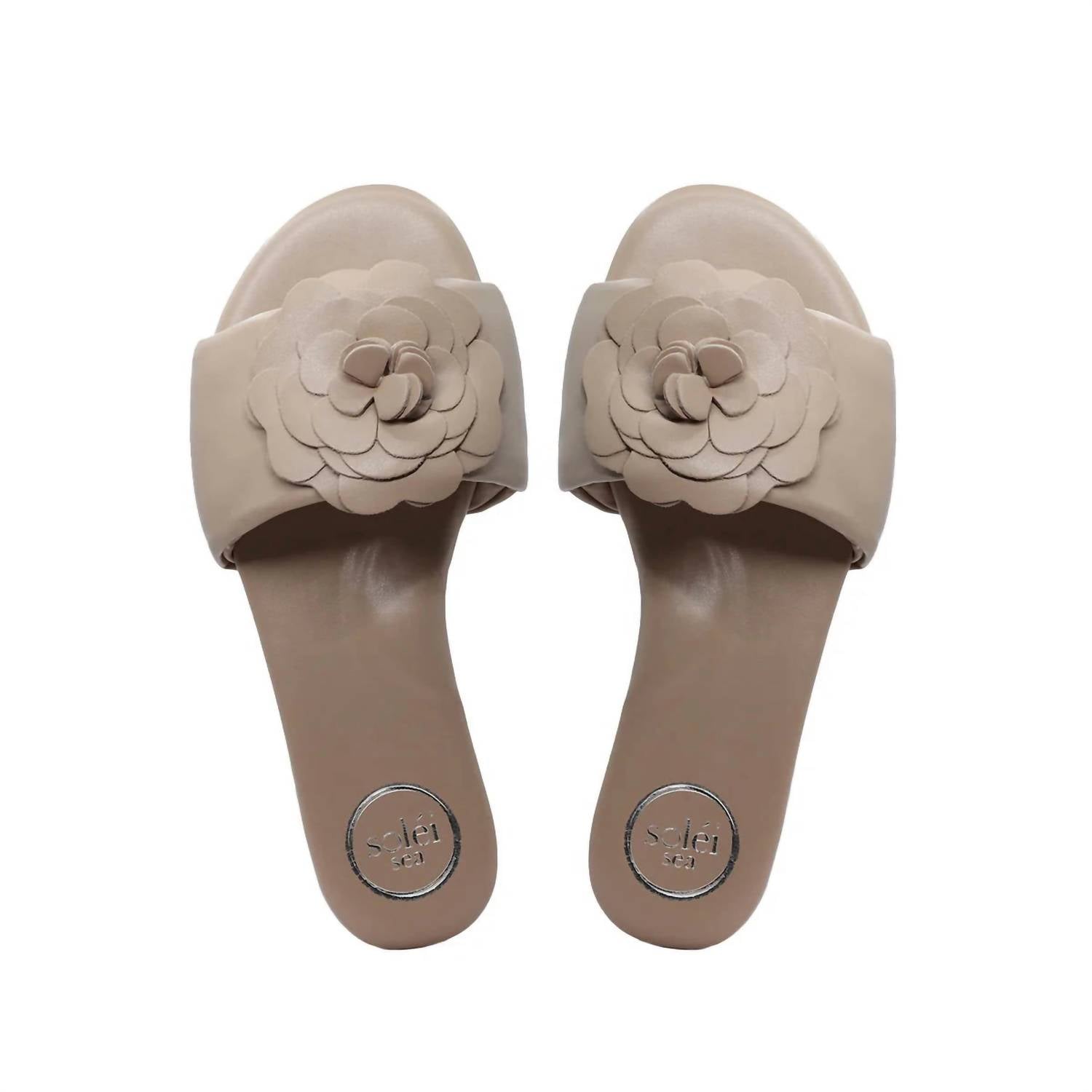 solei sea Women's Dahlie Petal Slide Sandal in bistro - women's flats - view 4