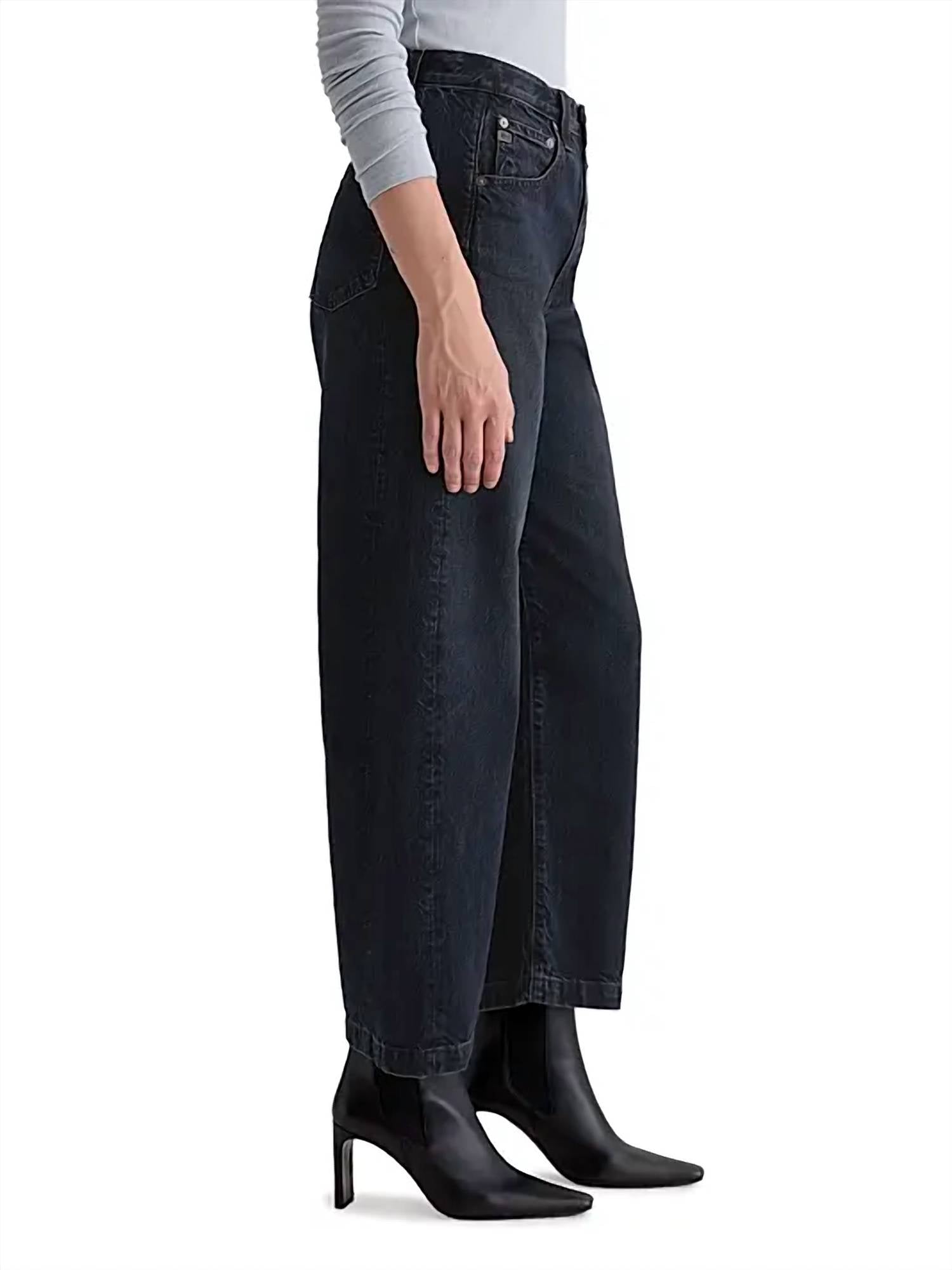 Ag Jeans - Hattie High Waist Ankle Wide Barrel Leg Jeans
