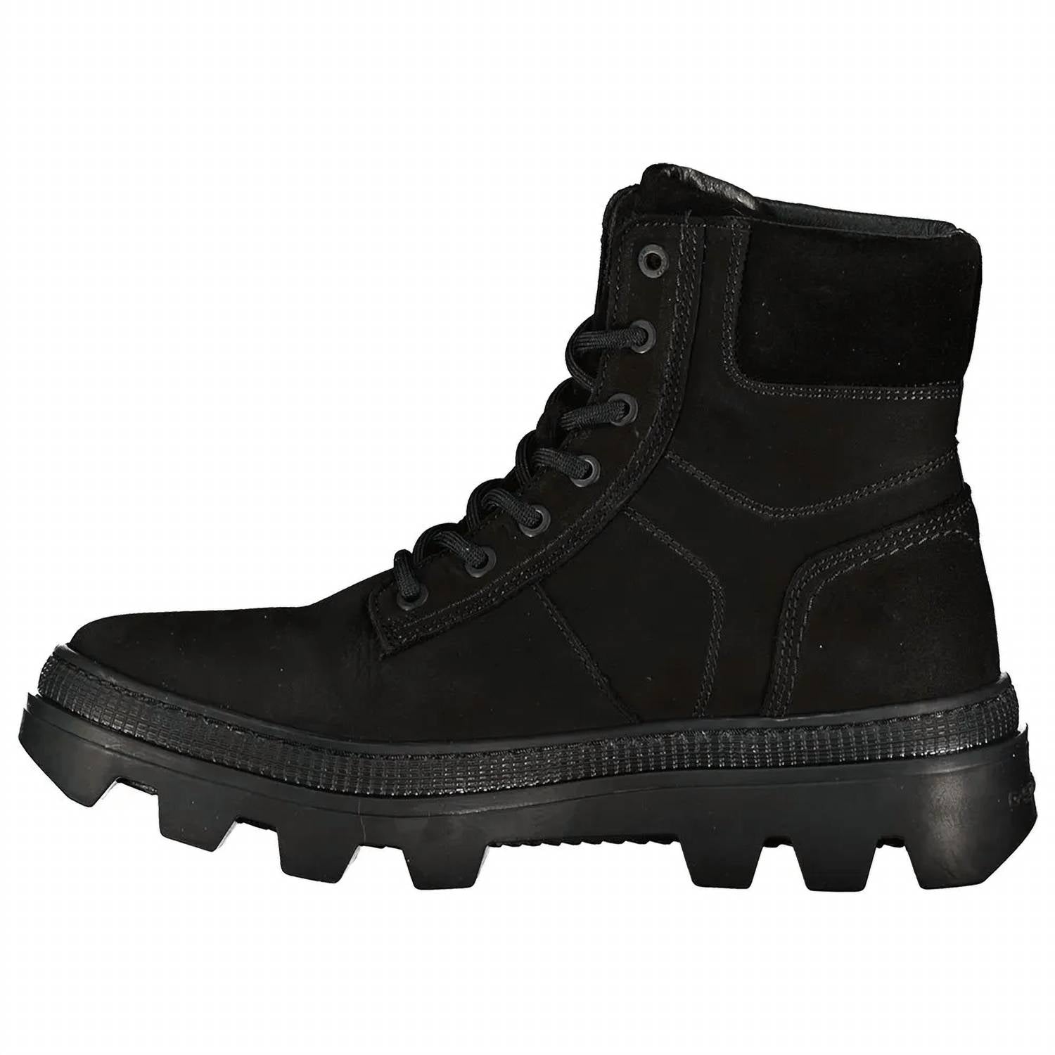G-Star Men's Noxer High Nubuck Round Toe Platform Boots in black - men's boots - detail view