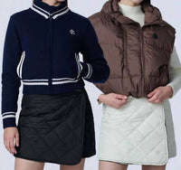 Posherd - Logo Quilted Reversible Padded Wrap Skirt