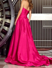 Sherri Hill - Strapless Tafetta Evening Gown