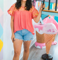 Layerz Clothing - Josie Shirt Sleeve Top