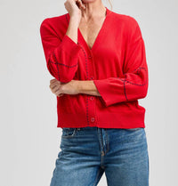 Zaket & Plover - Heart Wide Sleeve Cardigan