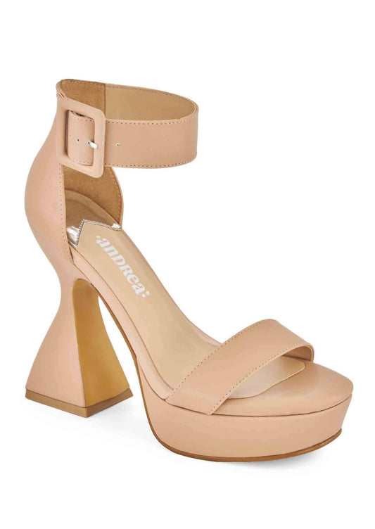 Andrea - Women's High Cone Heel Ankle Strap Sandal