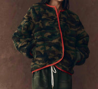 The Great. - Reversible Plush Bomber Jacket