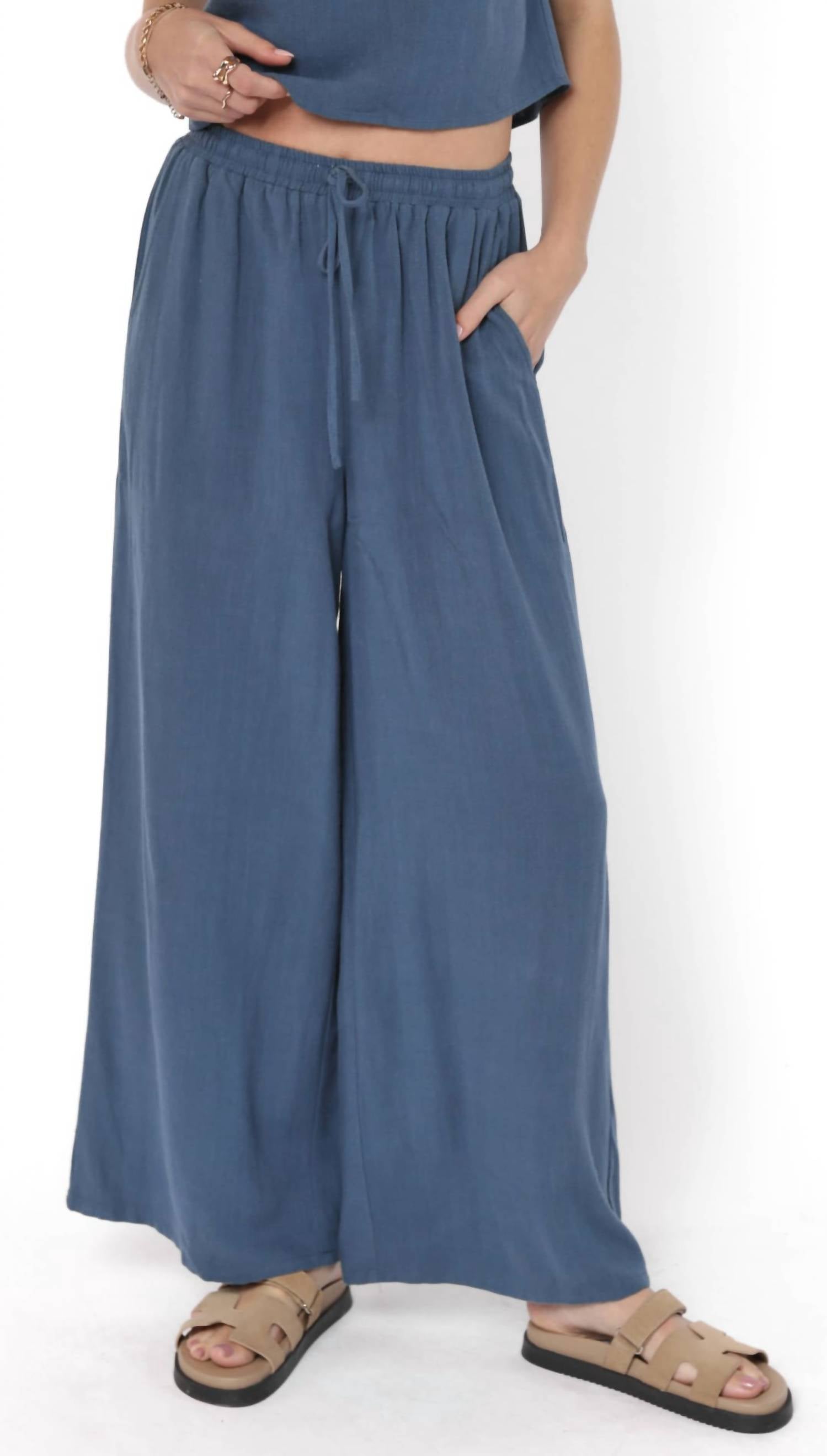 Sadie & Sage - Linen Blend Pants