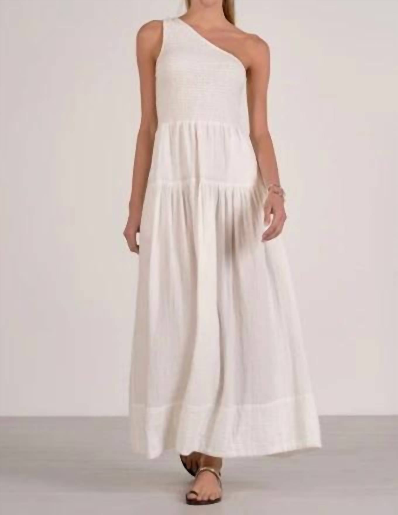 Elan - Everlasting Praise One-shoulder Maxi Dress