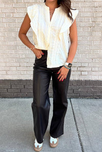 Skies Are Blue - Rustic Rebel Faux Leather Pants