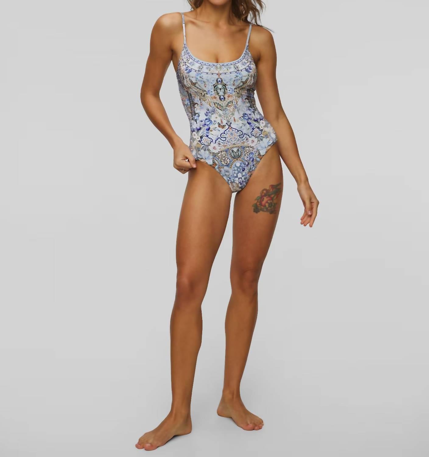 Camilla - Scoop Neck One Piece Swimsuit