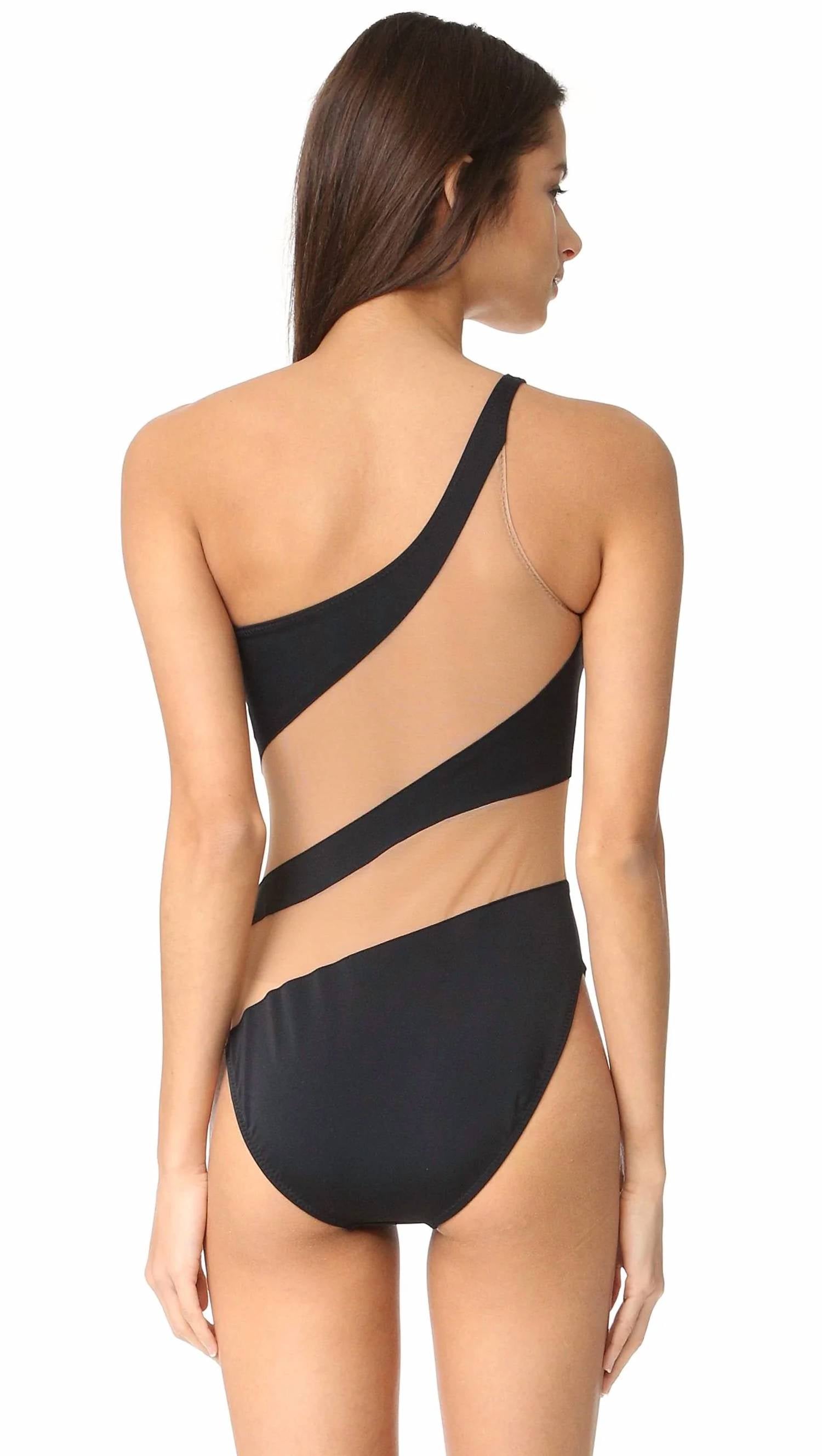 Norma Kamali - Snake Mesh One Piece Swimsuit