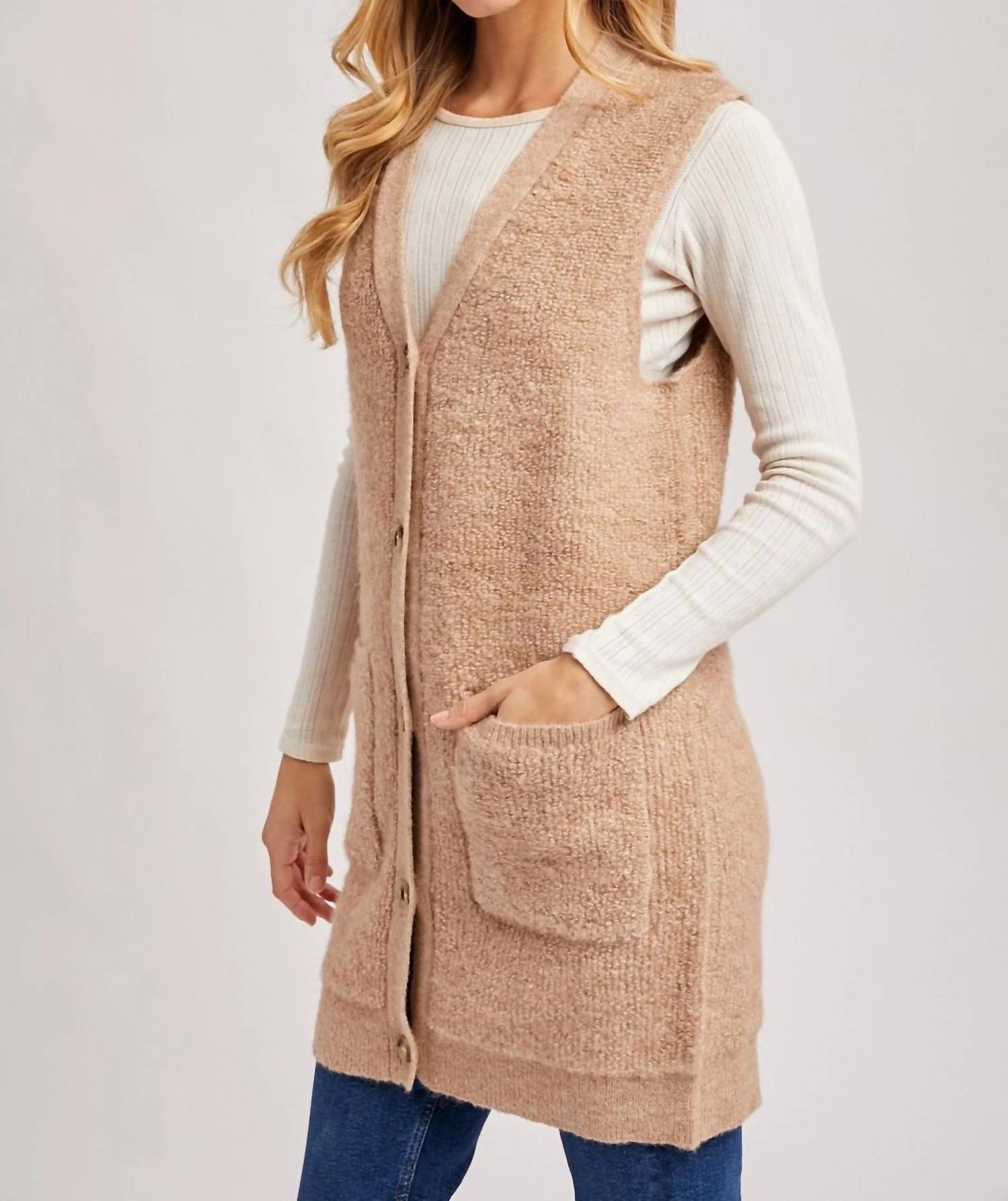 Bluivy - Teddy knit vest