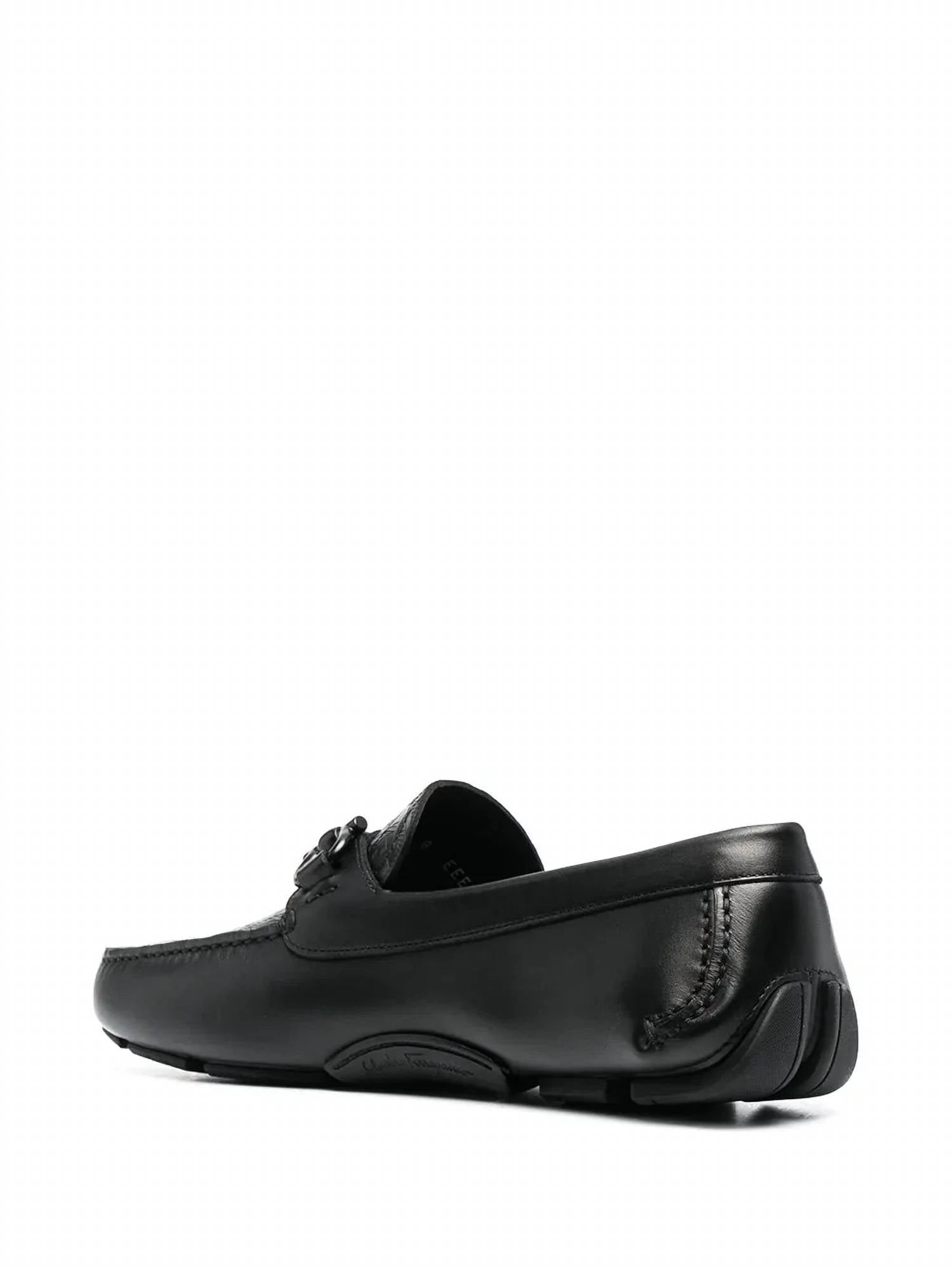 Salvatore Ferragamo - Men's Leather Gancini-logo Loafers