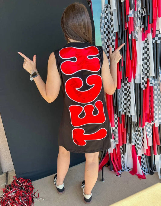 Queen Of Sparkles - TEXAS TECH TANK DRESS