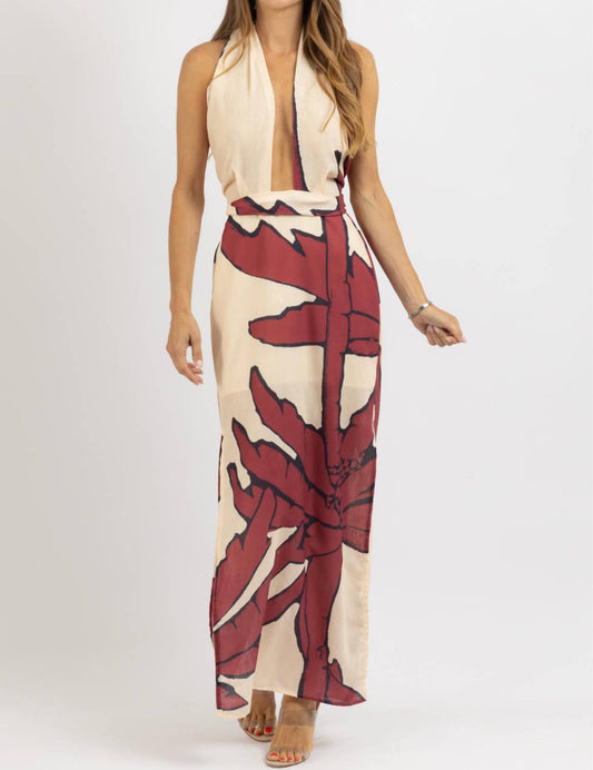 Luxxel - SINCLAIR HALTER MAXI DRESS