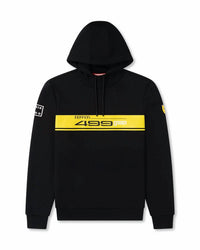 8Six 400 Unisex - Ferrari Pullover Hoodie in black with yellow stripe - men's shirt