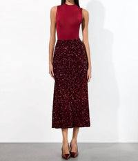 Alice + Olivia - Maeve Sequin Slip Skirt