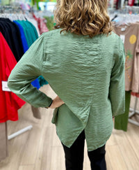 Cut Loose - Long Sleeve Split Back Top